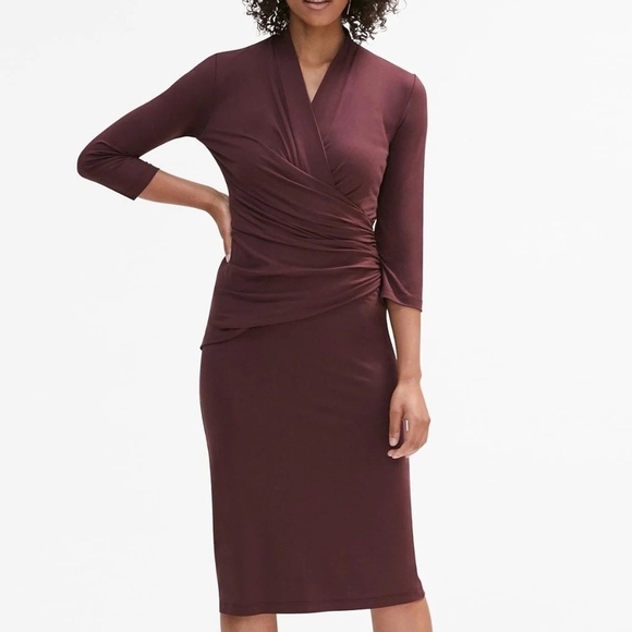 M.M. LaFleur The Casey Dress Chestnut M - Picture 1 of 13